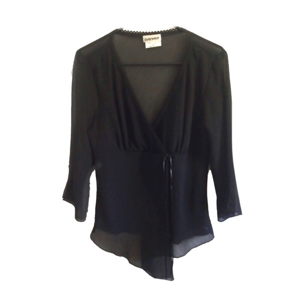 Byerwear XL Sheer, Black, Elegant, Blouse - Picture 1 of 1